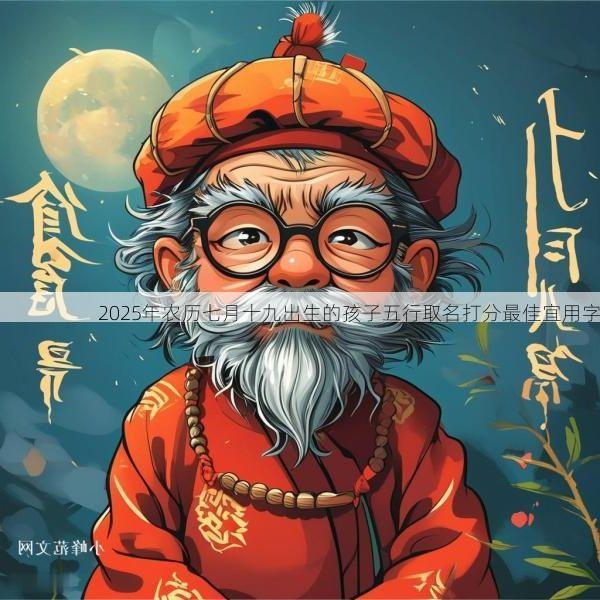 2025年农历七月十九出生的孩子五行取名打分最佳宜用字