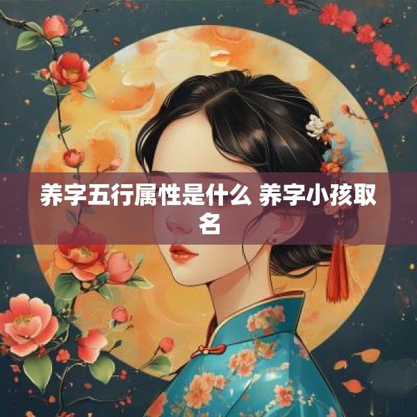 养字五行属性是什么 养字小孩取名