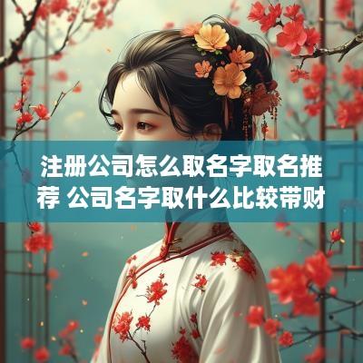 注册公司怎么取名字取名推荐 公司名字取什么比较带财运