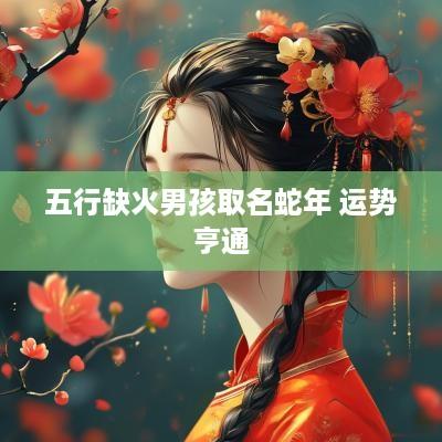 五行缺火男孩取名蛇年 运势亨通