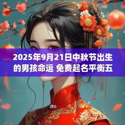 2025年9月21日中秋节出生的男孩命运 免费起名平衡五行