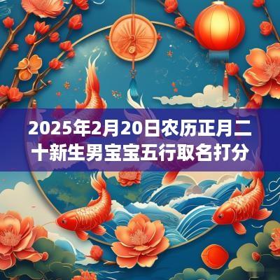 2026年2月20日农历正月二十新生男宝宝五行取名打分 属木的最佳宜用字