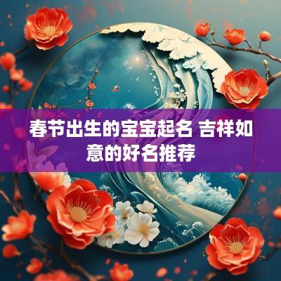 春节出生的宝宝起名 吉祥如意的好名推荐