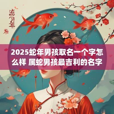 2025蛇年男孩取名一个字怎么样 属蛇男孩最吉利的名字 2025蛇年男孩取名一个字怎么样 属蛇男孩最吉利的名字