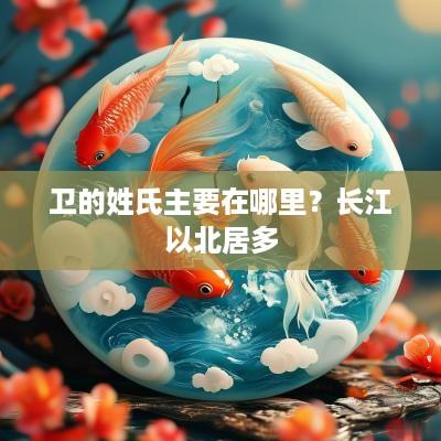 卫的姓氏主要在哪里？长江以北居多