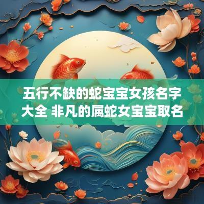 五行不缺的蛇宝宝女孩名字大全 非凡的属蛇女宝宝取名