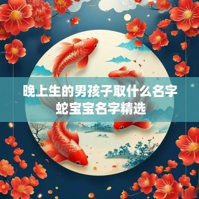 晚上生的男孩子取什么名字 蛇宝宝名字精选