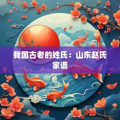 我国古老的姓氏：山东赵氏家谱