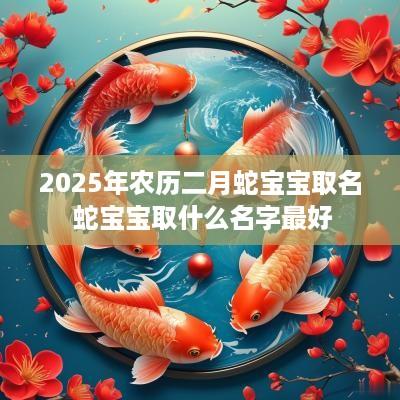 2025年农历二月蛇宝宝取名 蛇宝宝取什么名字最好
