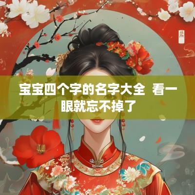 宝宝四个字的名字大全  看一眼就忘不掉了