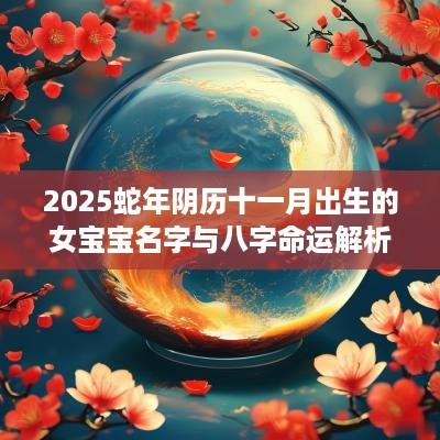2025蛇年阴历十一月出生的女宝宝名字与八字命运解析