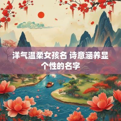 洋气温柔女孩名 诗意涵养显个性的名字