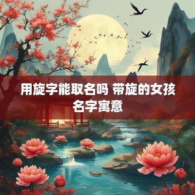 用旋字能取名吗 带旋的女孩名字寓意