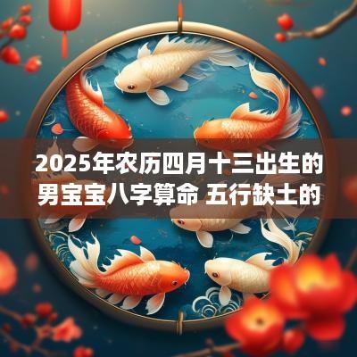 2025年农历四月十三出生的男宝宝八字算命 五行缺土的名字