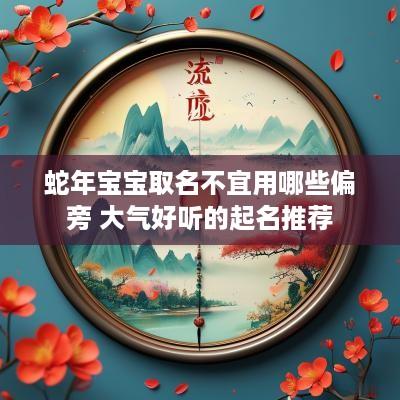 蛇年宝宝取名不宜用哪些偏旁 大气好听的起名推荐
