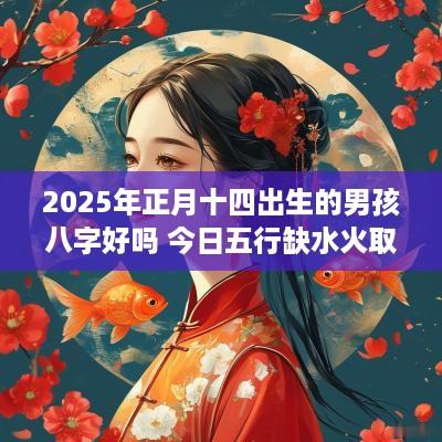 2025年正月十四出生的男孩八字好吗 今日五行缺水火取名