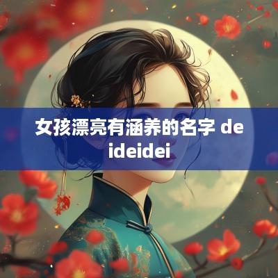 女孩漂亮有涵养的名字 deideidei 女孩漂亮有涵养的名字 deideidei