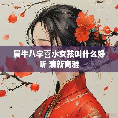 属牛八字喜水女孩叫什么好听 清新高雅