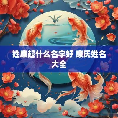 姓康起什么名字好 康氏姓名大全