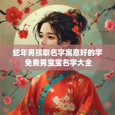 蛇年男孩取名字寓意好的字 免费男宝宝名字大全