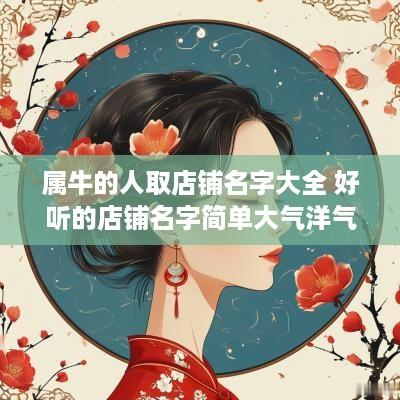 属牛的人取店铺名字大全 好听的店铺名字简单大气洋气
