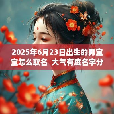 2025年6月23日出生的男宝宝怎么取名  大气有度名字分享