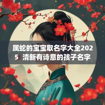 属蛇的宝宝取名字大全2025  清新有诗意的孩子名字