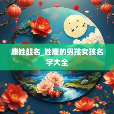 康姓起名_姓康的男孩女孩名字大全