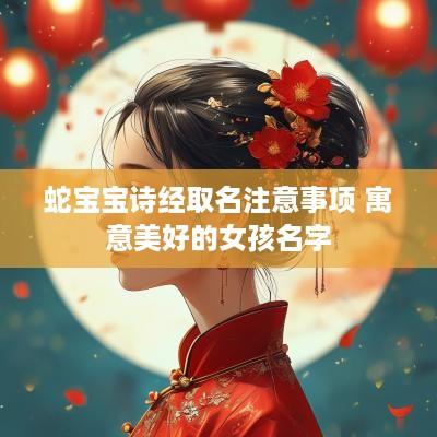 蛇宝宝诗经取名注意事项 寓意美好的女孩名字