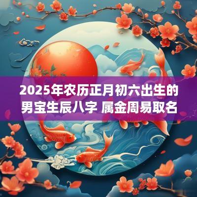 2025年农历正月初六出生的男宝生辰八字 属金周易取名