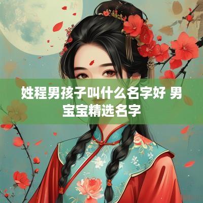 姓程男孩子叫什么名字好 男宝宝精选名字