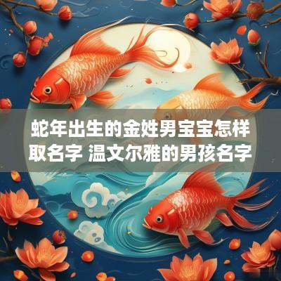 蛇年出生的金姓男宝宝怎样取名字 温文尔雅的男孩名字