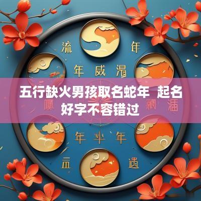 五行缺火男孩取名蛇年  起名好字不容错过