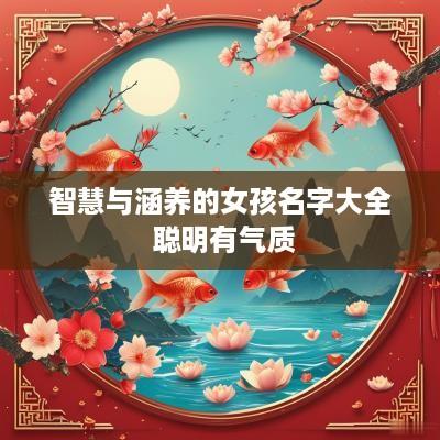 智慧与涵养的女孩名字大全 聪明有气质