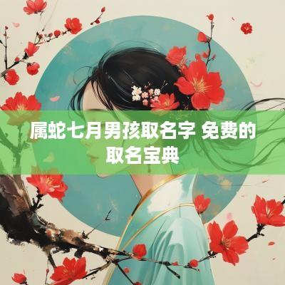 属蛇七月男孩取名字 免费的取名宝典