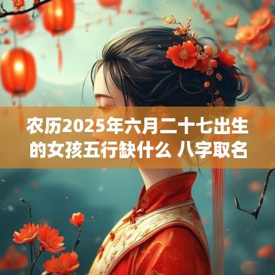 农历2025年六月二十七出生的女孩五行缺什么 八字取名吉利用字