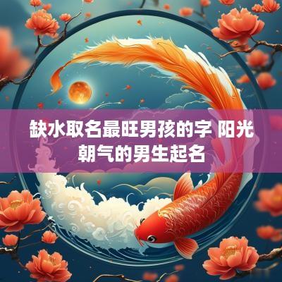 缺水取名最旺男孩的字 阳光朝气的男生起名