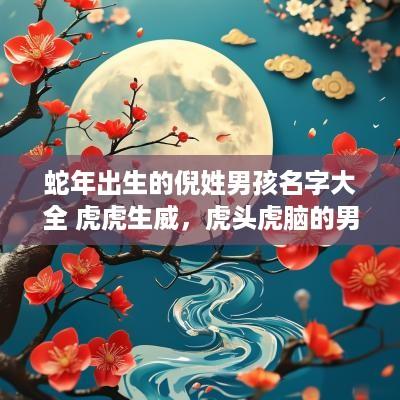 蛇年出生的倪姓男孩名字大全 虎虎生威，虎头虎脑的男孩名字