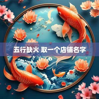 五行缺火 取一个店铺名字