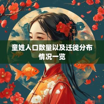 童姓人口数量以及迁徙分布情况一览