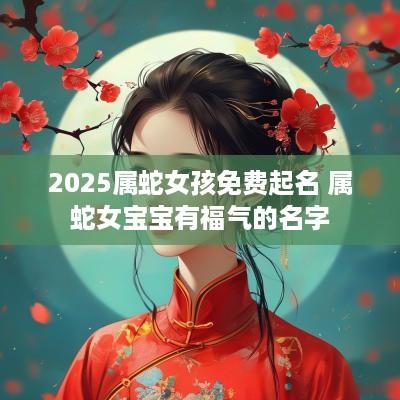 2025属蛇女孩免费起名 属蛇女宝宝有福气的名字