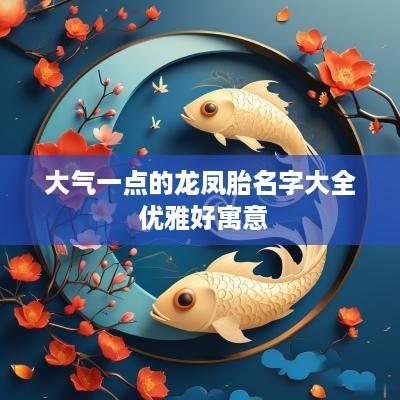 大气一点的龙凤胎名字大全 优雅好寓意