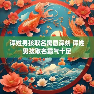 谭姓男孩取名寓意深刻 谭姓男孩取名霸气十足