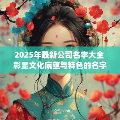 2025年最新公司名字大全 彰显文化底蕴与特色的名字