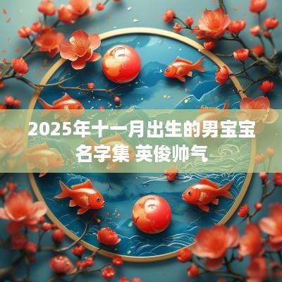 2025年十一月出生的男宝宝名字集 英俊帅气