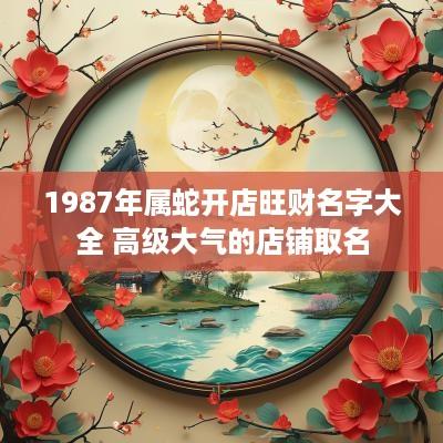 1987年属蛇开店旺财名字大全 高级大气的店铺取名