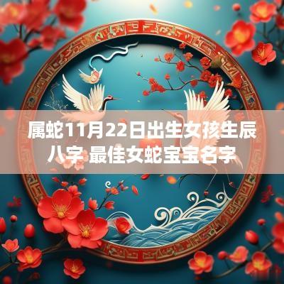 属蛇11月22日出生女孩生辰八字 最佳女蛇宝宝名字
