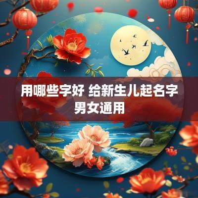 用哪些字好 给新生儿起名字男女通用