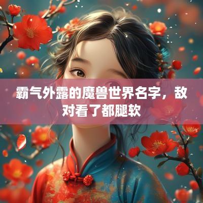 霸气外露的魔兽世界名字，敌对看了都腿软
