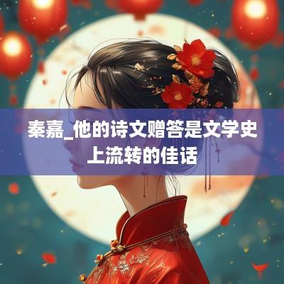 秦嘉_他的诗文赠答是文学史上流转的佳话